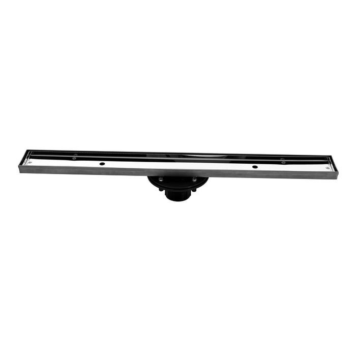 Aquamoon  Tile Insert 32 Inch  Linear Shower Drain, 316 Stainless Steel Rectangle With Hair Strainer