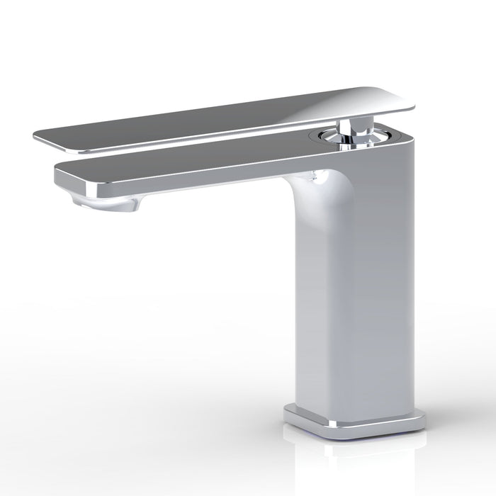 Aquamoon Axo Single Hole Mount Bathroom Vanity Faucet Brushed Nickel   Finished