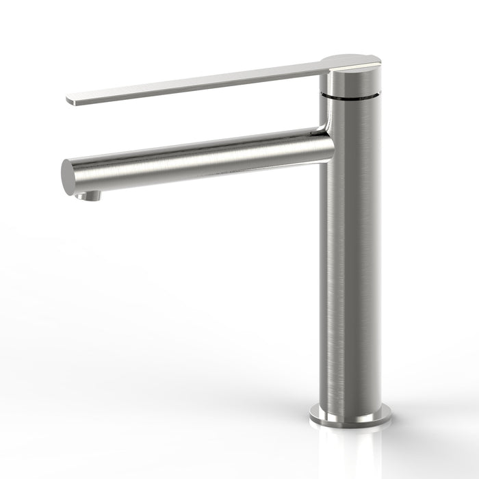 Aquamoon Bali Single Hole Vessel Bathroom Vanity Faucet Brushed Nickel  Finished