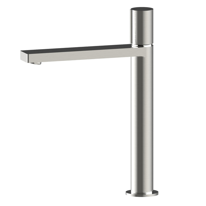Aquamoon Barcelona Single Hole Vessel Bathroom Vanity Faucet Brushed Nickel   Finished