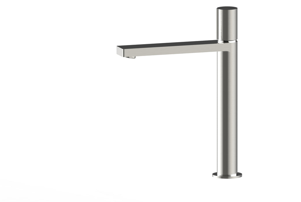 Aquamoon Barcelona Single Hole Vessel Bathroom Vanity Faucet Brushed Nickel   Finished
