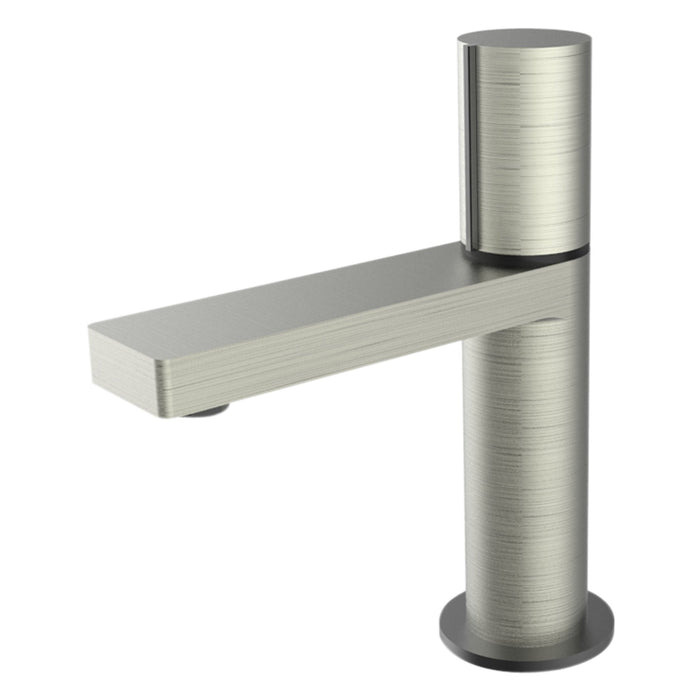 Aquamoon Barcelona Single Hole Mount Bathroom Vanity Faucet Brushed Nickel  Finished