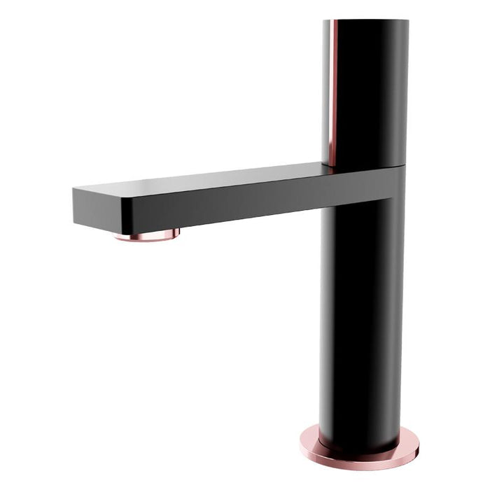 Aquamoon Barcelona Single Hole Mount Bathroom Vanity Faucet Black Matte Finished