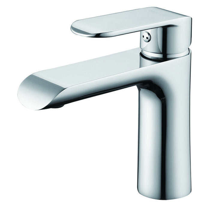 Aquamoon Pryda Single Hole Mount Bathroom Vanity Faucet Brush Nickel   Finished