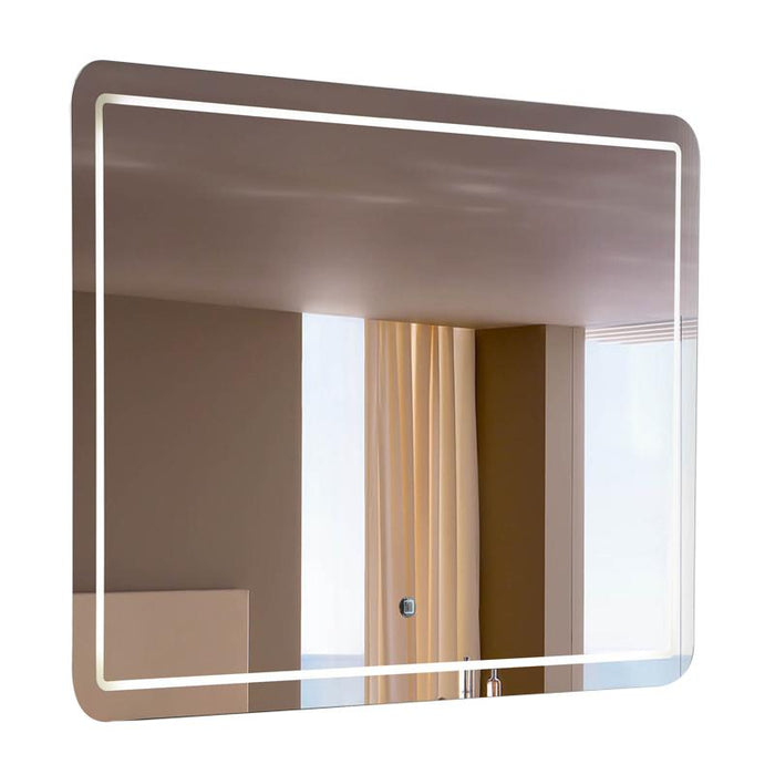Aquamoon 198901 Led Bathroom Mirror 31" X 27.5" Wall Mounted Side Switch 6000K High Lumen