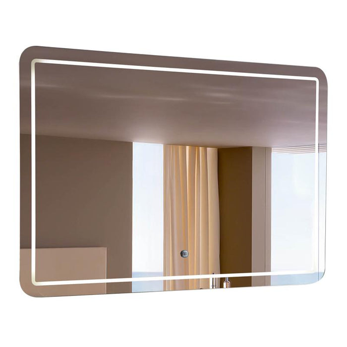 Aquamoon 198901 Led Bathroom Mirror 60" X 27.5" Wall Mounted Side Switch 6000K High Lumen