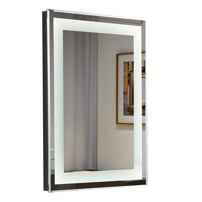 Aquamoon 226801 Led Bathroom Mirror 24" X 31" Wall Mounted Side Switch 6000K High Lumen