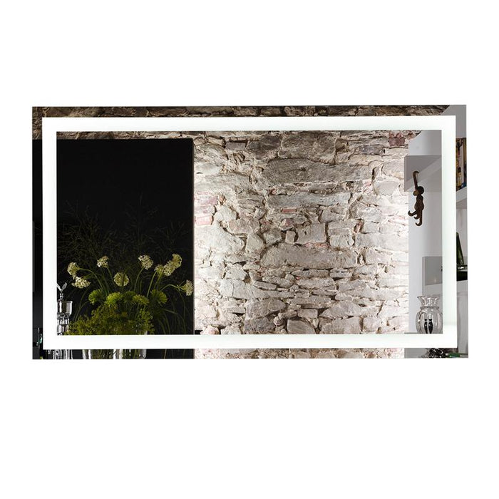 Aquamoon 226801 Led Bathroom Mirror 48" X 27.5" Wall Mounted Side Switch 6000K High Lumen