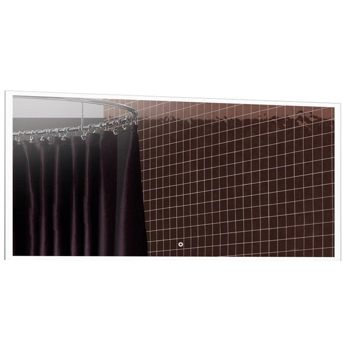 Aquamoon MM239904 Led Bathroom Mirror 60" X 27.5" Wall Mounted Side Switch 6000K High Lumen