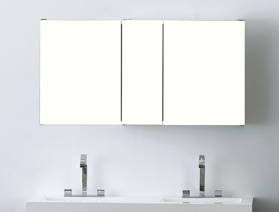 Aquamoon Mm50 Frameless 50" X26" Bathroom Medicine Cabinet Recess Or Wall Mounted Installation