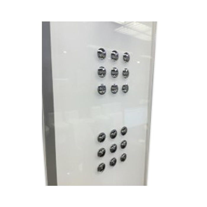 Aquamoon  Treviso  Wall Mount Bathroom Shower Panel 60 X 10 With  Rainfall Shower Head + Handhled Shower + Massage Body Jets