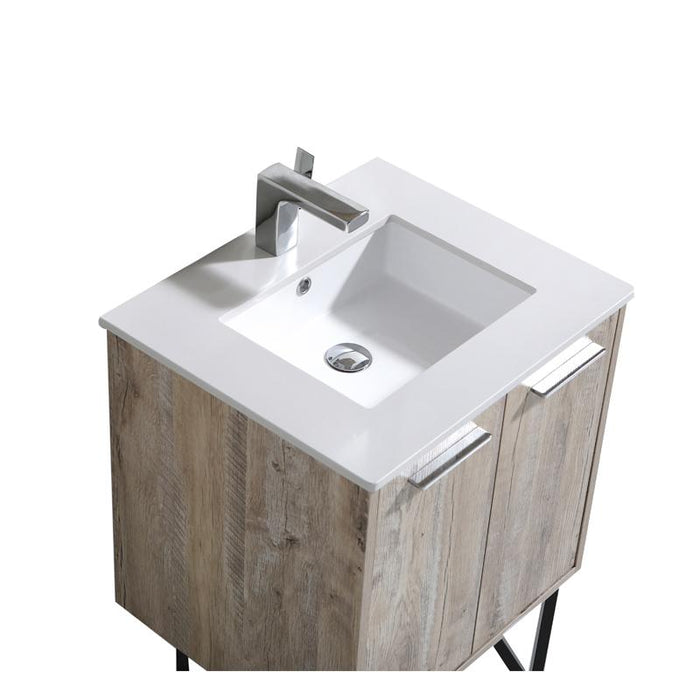 Aquamoon Canyon 24 Ashwood Wall Mounted or Free Standing Bathroom Vanity Set