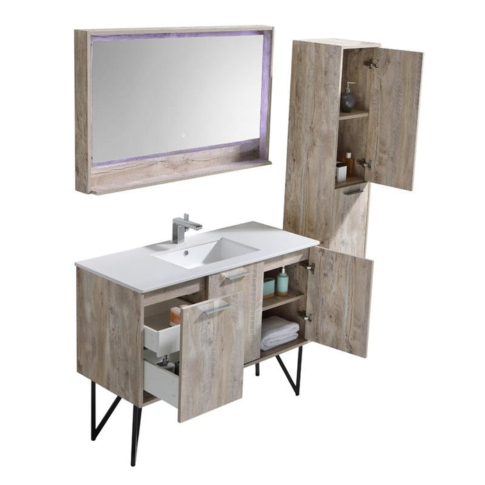 Aquamoon Canyon 36 Ashwood Wall Mounted or Free Standing Modern Bathroom Vanity Set