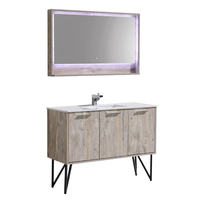 Aquamoon Canyon 48 Ashwood Wall Mounted or Free Standing Modern Bathroom Vanity Set