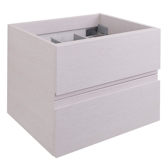 Aquamoon Contessa 24 White Oak Wall Mounted  Modern Cabinet - CABINET ONLY