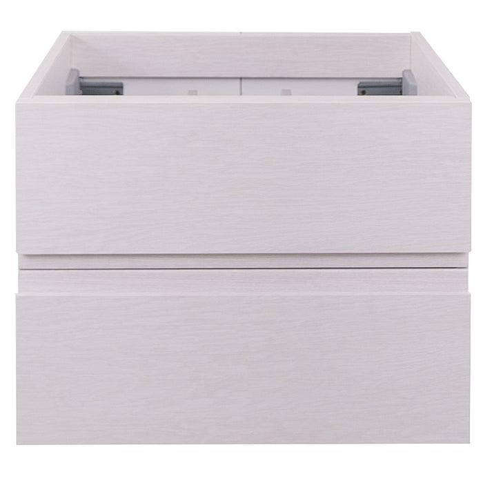 Aquamoon Contessa 24 White Oak Wall Mounted  Modern Cabinet - CABINET ONLY