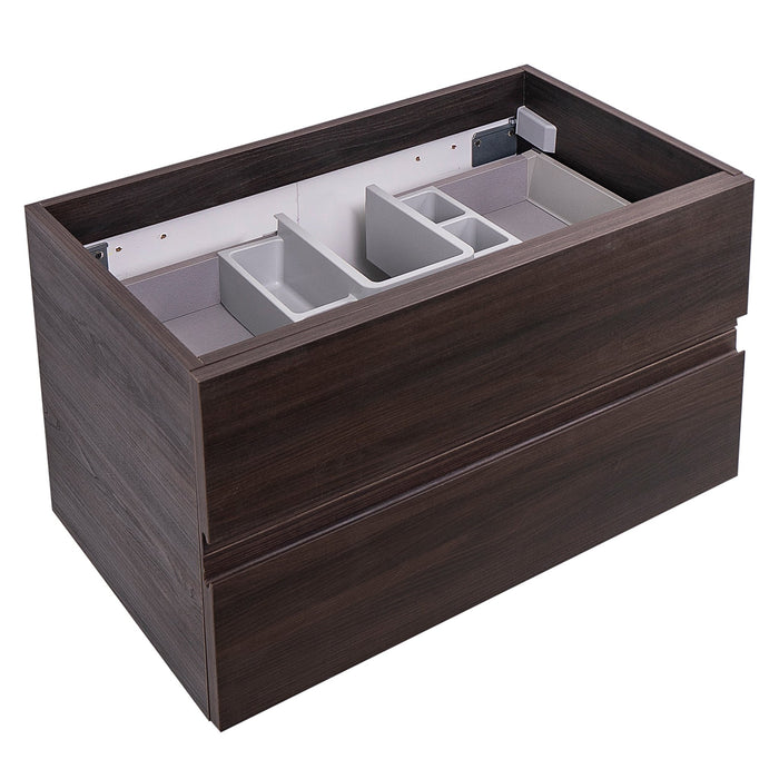 Aquamoon Contessa 31 Wendge Wall Mounted  Modern Cabinet - CABINET ONLY