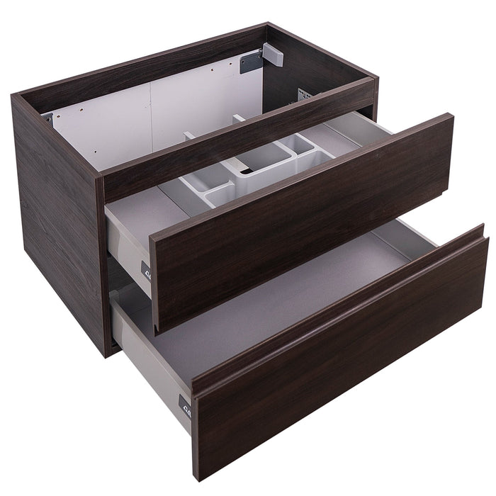 Aquamoon Contessa 31 Wendge Wall Mounted  Modern Cabinet - CABINET ONLY