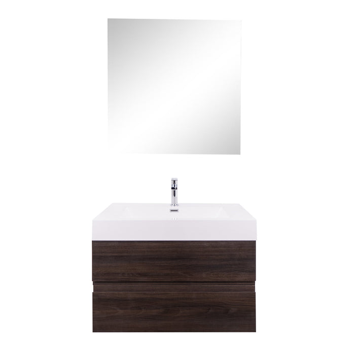 Aquamoon Contessa 31  Wendge Wall Mounted Modern Bathroom Vanity Set
