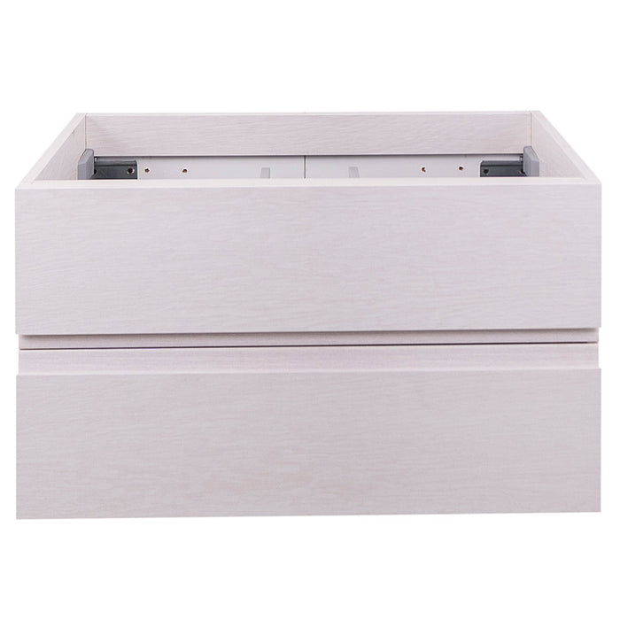 Aquamoon Contessa 31 White Oak Wall Mounted  Modern Cabinet - CABINET ONLY