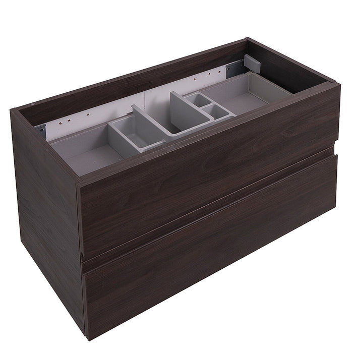 Aquamoon Contessa 36 Wendge Wall Mounted  Modern Cabinet - CABINET ONLY