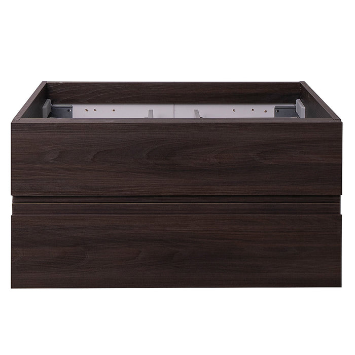 Aquamoon Contessa 36 Wendge Wall Mounted  Modern Cabinet - CABINET ONLY