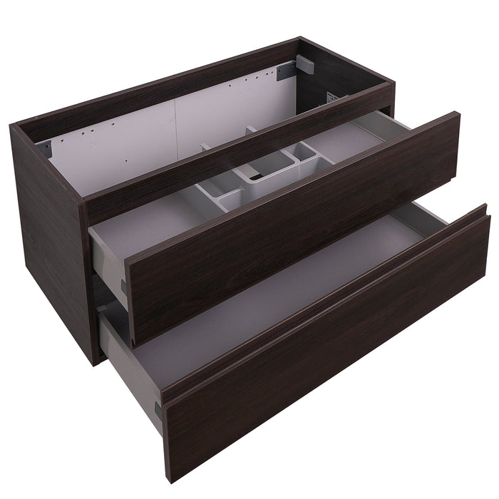 Aquamoon Contessa 39 Wendge Wall Mounted  Modern Cabinet - CABINET ONLY