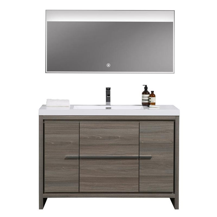Aquamoon Granada 48 Maple Grey Free Standing  Modern Cabinet - CABINET ONLY
