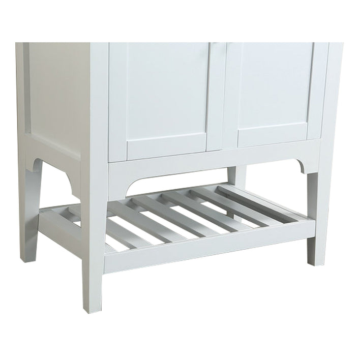 Aquamoon Rimini 31 White Free Standing Modern Bathroom Vanity Set