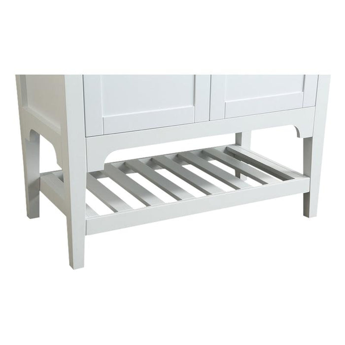 Aquamoon Rimini 36 White Free Standing Modern Bathroom Vanity Set