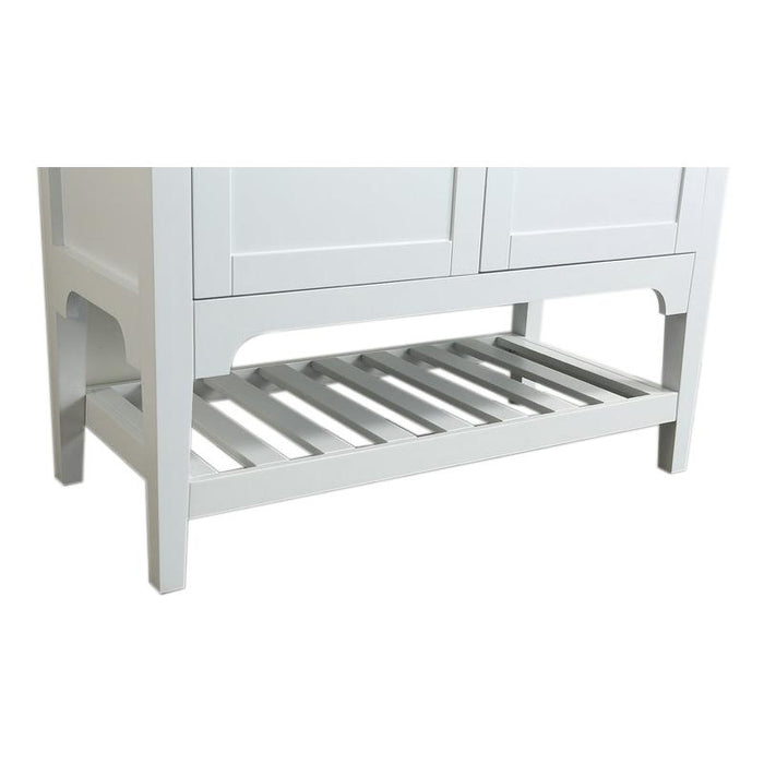 Aquamoon Rimini 39 White Free Standing Modern Bathroom Vanity Set