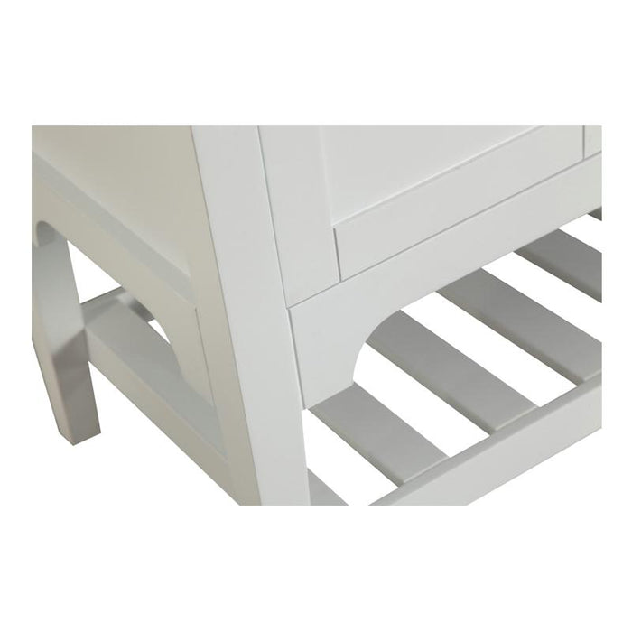 Aquamoon Rimini 60 Double Sink White Free Standing Modern Bathroom Vanity Set