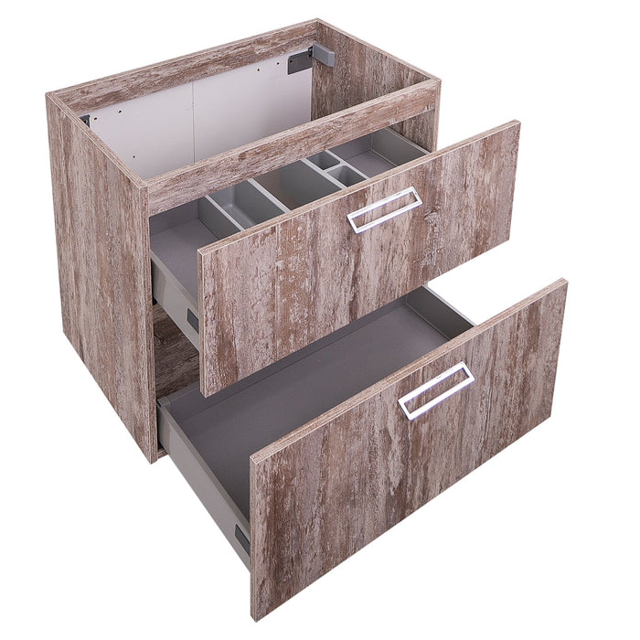 Aquamoon Sunrise 24 Ashwood Wall Mounted  Modern Cabinet - CABINET ONLY