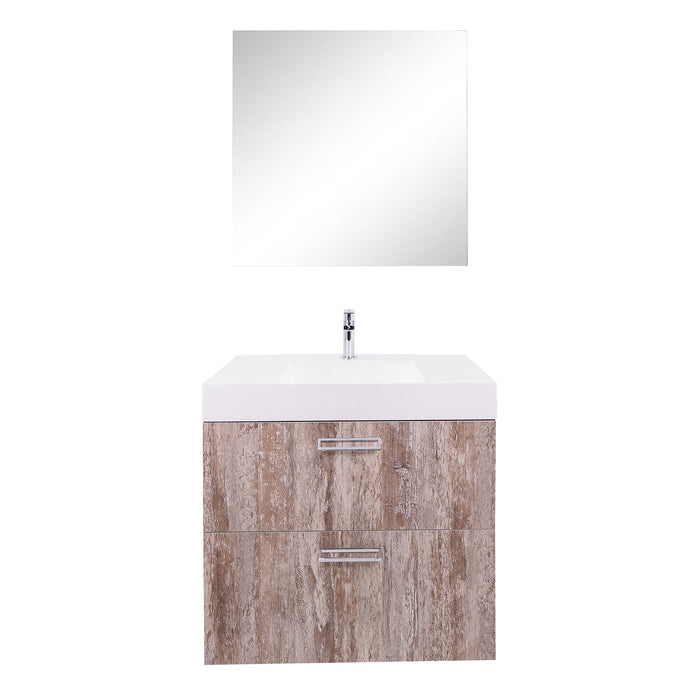 Aquamoon Sunrise 31 Ashwood  Wall Mounted Modern Bathroom Vanity Set