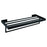 Aquamoon A34 Bathroom Towel Rack 24-Inch Wall Mounted Matte Black Finished