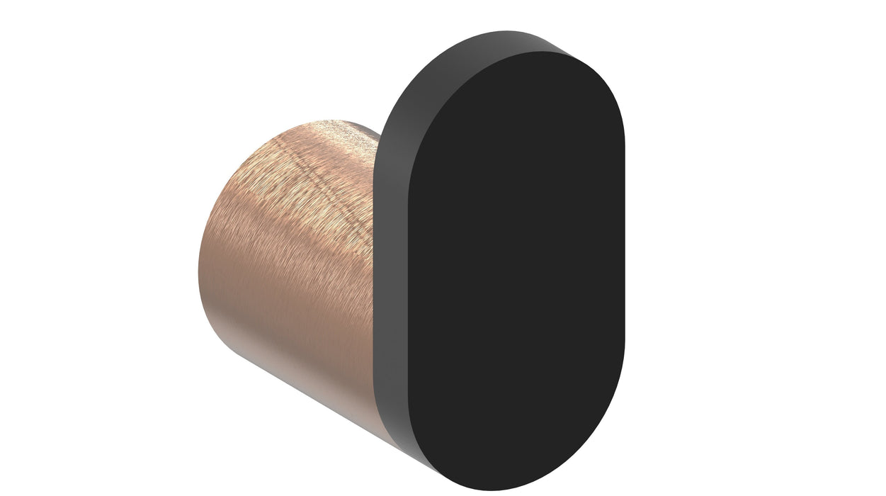 Aquamoon A40 Bathroom Towel Robe Hook Wall Mounted Black/Copper Finished