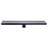Aquamoon  Black Matte Insert 24-Inch  Linear Shower Drain, 316 Stainless Steel Rectangle With Hair Strainer