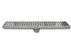 Aquamoon  Chrome Insert 24-Inch  Linear Shower Drain, 316 Stainless Steel Rectangle With Hair Strainer