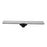 Aquamoon  Chrome Insert 24-Inch  Linear Shower Drain, 316 Stainless Steel Rectangle With Hair Strainer