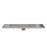 Aquamoon  Brushed Nickel Insert 24-Inch  Linear Shower Drain, 316 Stainless Steel Rectangle With Hair Strainer