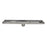 Aquamoon  Tile Insert 24-Inch  Linear Shower Drain, 316 Stainless Steel Rectangle With Hair Strainer