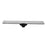 Aquamoon  Brushed Nickel Insert 32 Inch  Linear Shower Drain, 316 Stainless Steel Rectangle With Hair Strainer