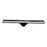 Aquamoon  Tile Insert 32 Inch  Linear Shower Drain, 316 Stainless Steel Rectangle With Hair Strainer