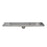 Aquamoon  Brushed Nickel Insert 48-Inch  Linear Shower Drain, 316 Stainless Steel Rectangle With Hair Strainer