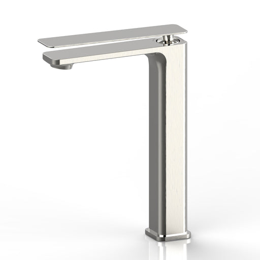 Aquamoon Axo Single Hole Vessel  Bathroom Vanity Faucet Brushed Nickel   Finished