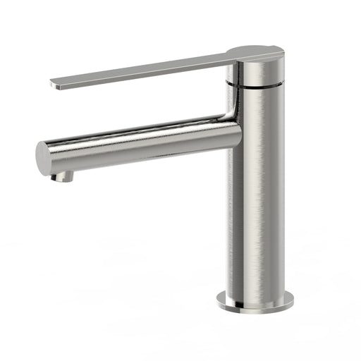 Aquamoon Bali Single Hole Mount Bathroom Vanity Faucet Brushed Nickel  Finished