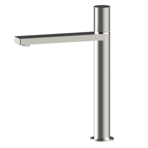 Aquamoon Barcelona Single Hole Vessel Bathroom Vanity Faucet Brushed Nickel   Finished
