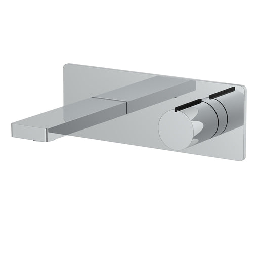 Aquamoon Barecelona Wall Mounted Bathroom Vanity Faucet Chrome Finished Single Handle