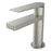 Aquamoon Havana Single Hole Mount Bathroom Vanity Faucet Brushed Nickel