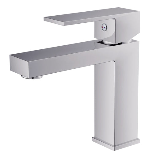Aquamoon Milan Single Hole Mount Bathroom Vanity Faucet Chrome Finish
